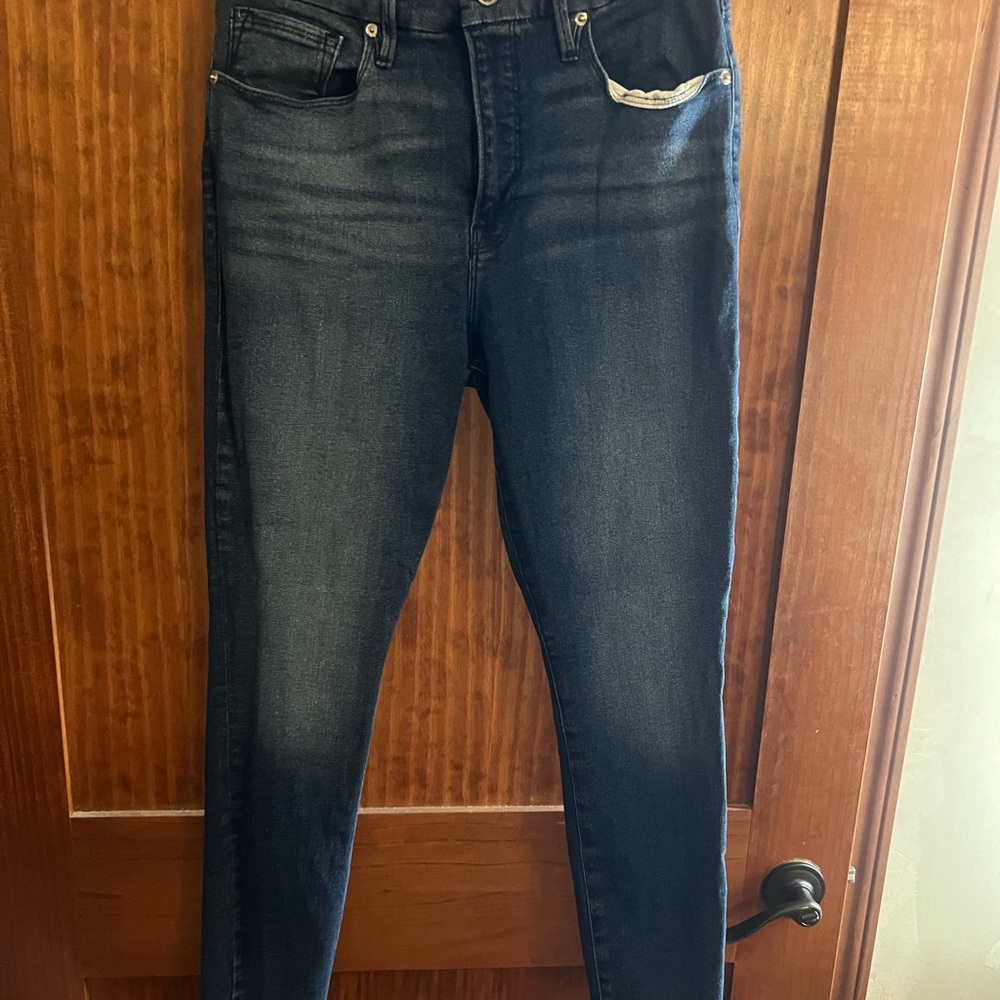 Good American Dark Blue High Rise Jeans